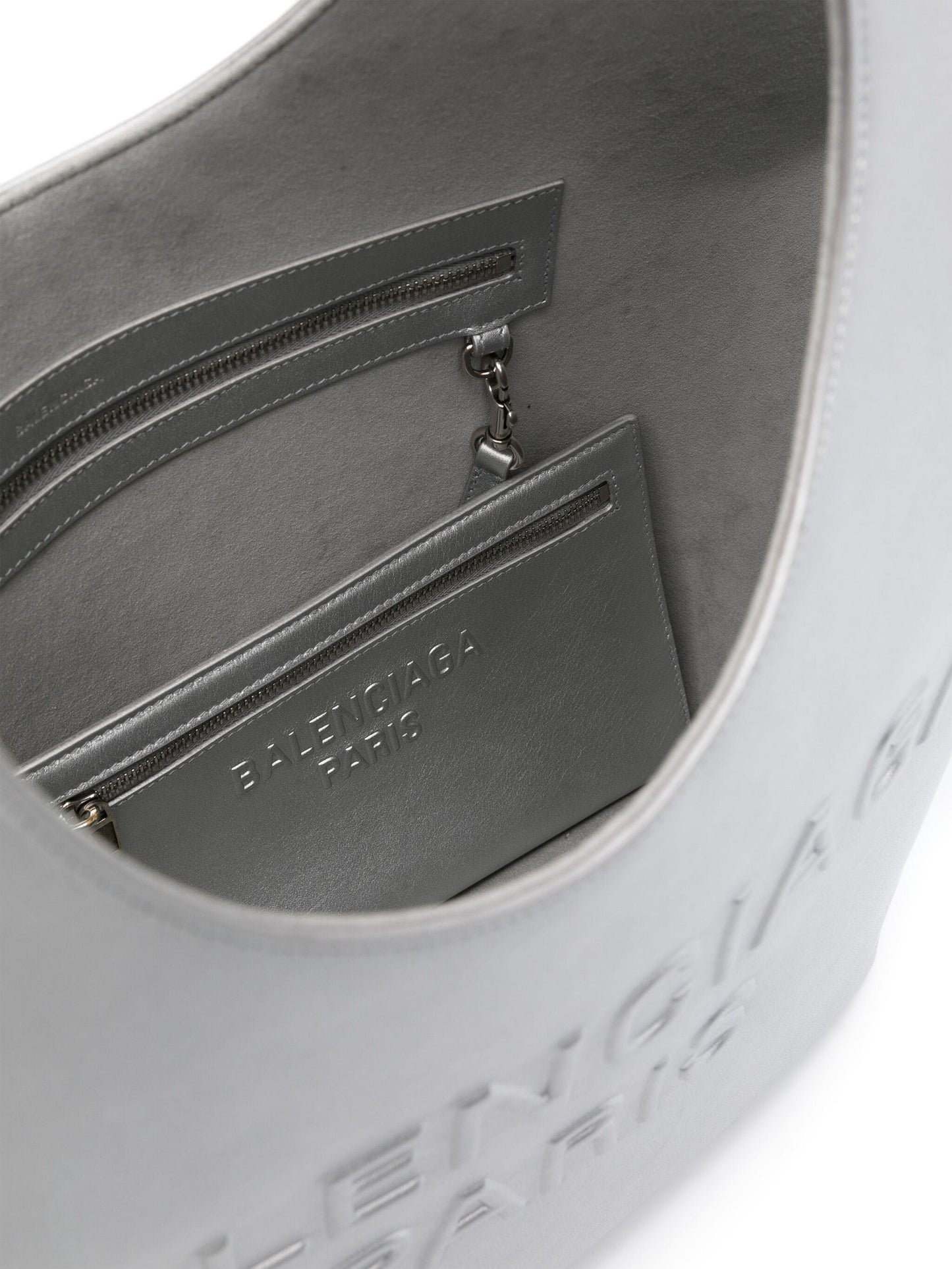 BALENCIAGA METALLIC CALFSKIN MEDIUM MARY KATE TOTE BAG