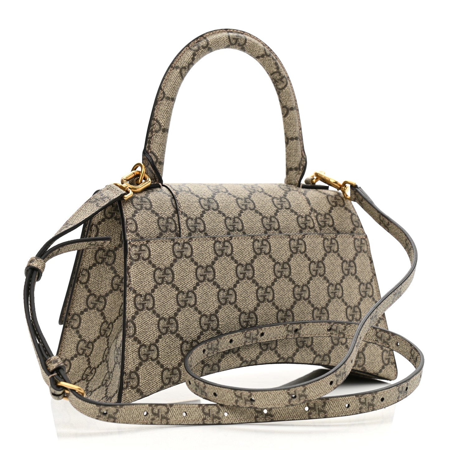 GUCCI X BALENCIAGA GG SUPREME MONOGRAM HOURGLASS BAG