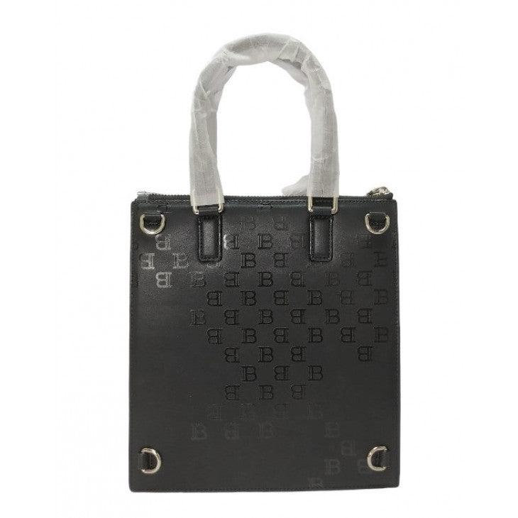 BALMAIN PARIS LOGO LEATHER TOTE BAG