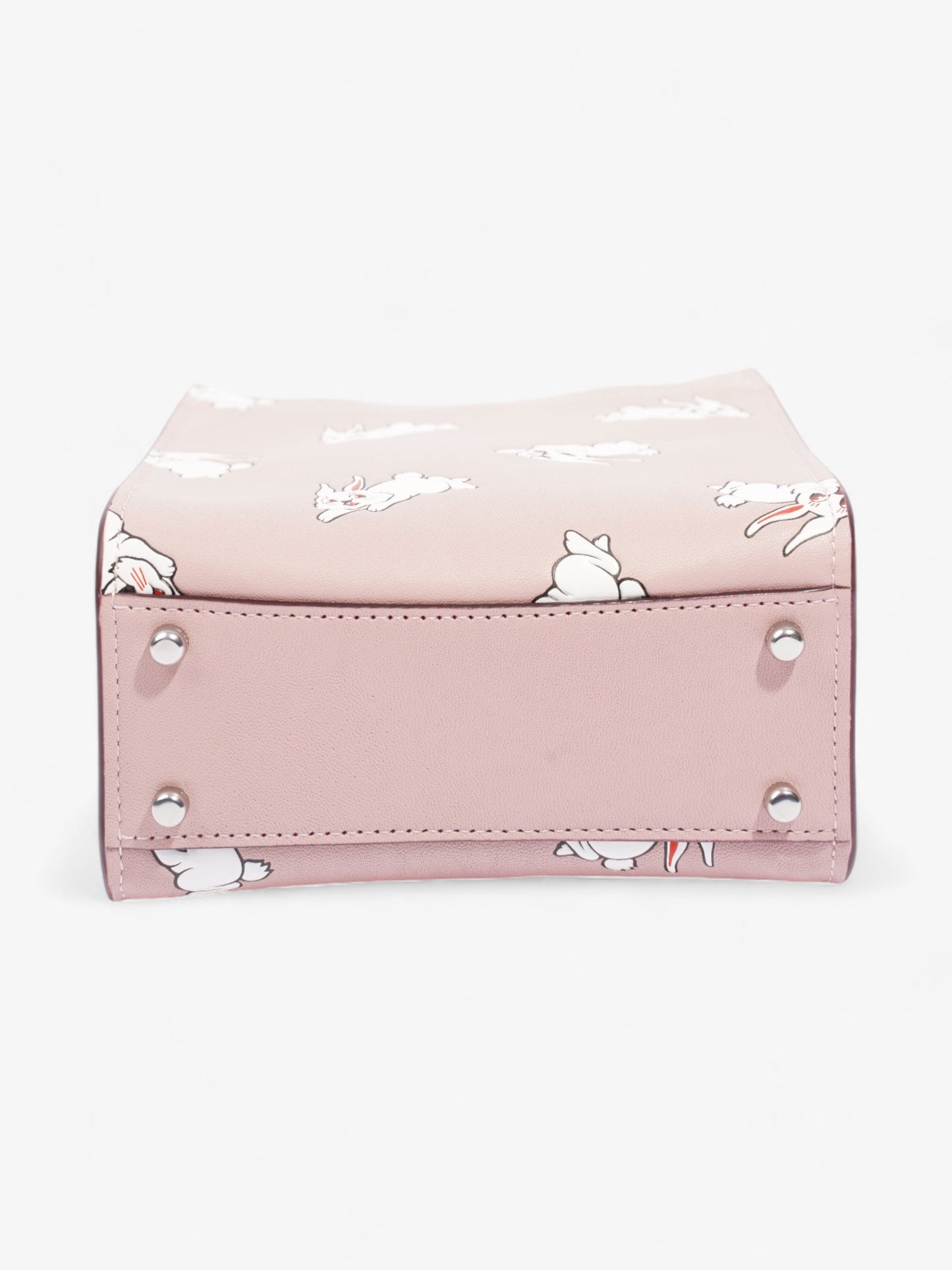 Coach Coach X White Rabbit Carry Tote Pink / White Leather Mini