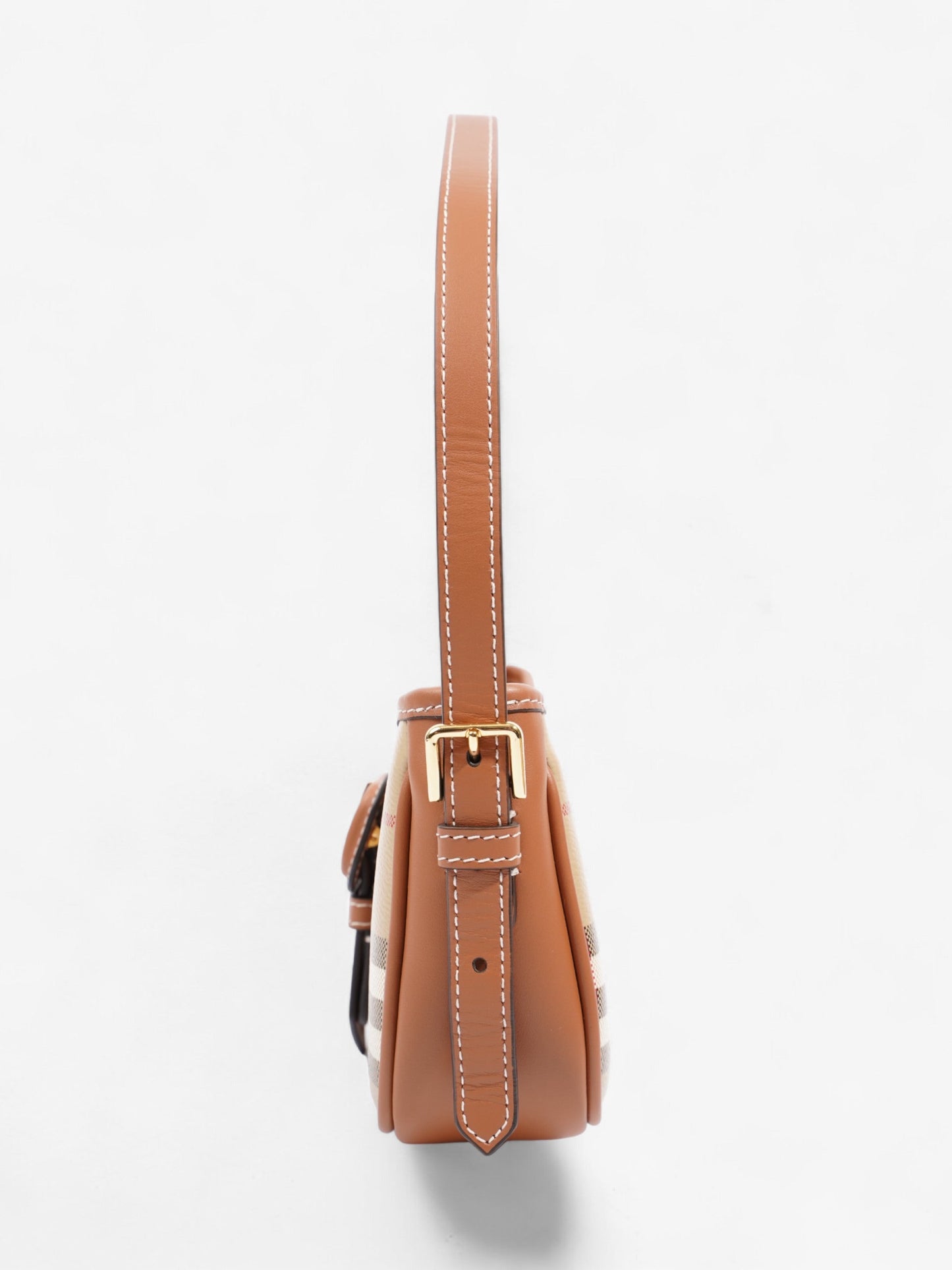 Burberry Sling Bag Vintage Check Polyurethane