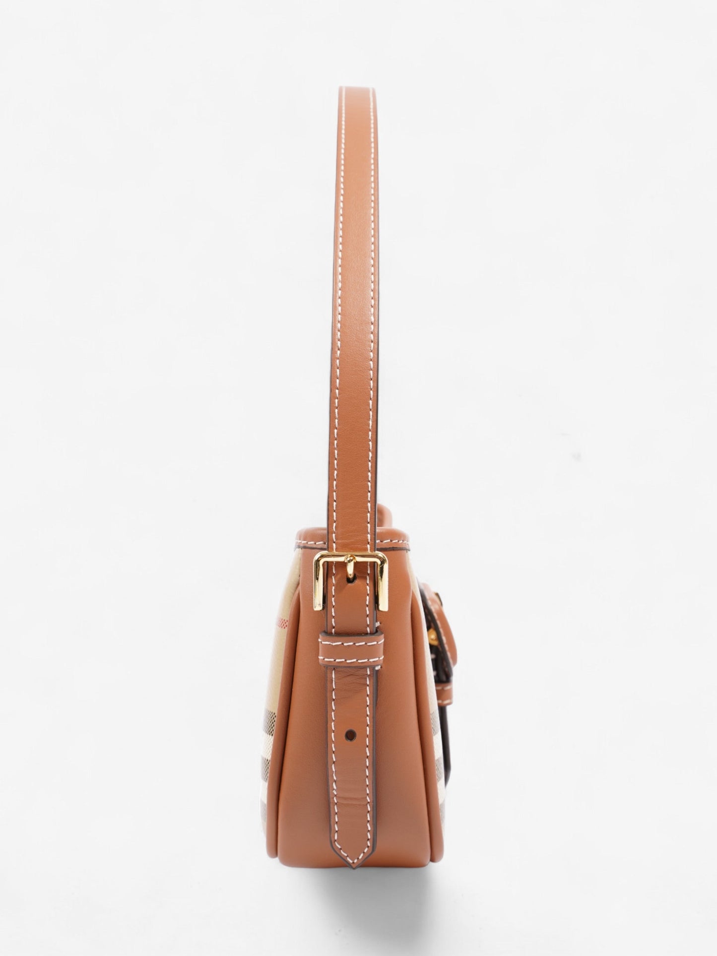 Burberry Sling Bag Vintage Check Polyurethane