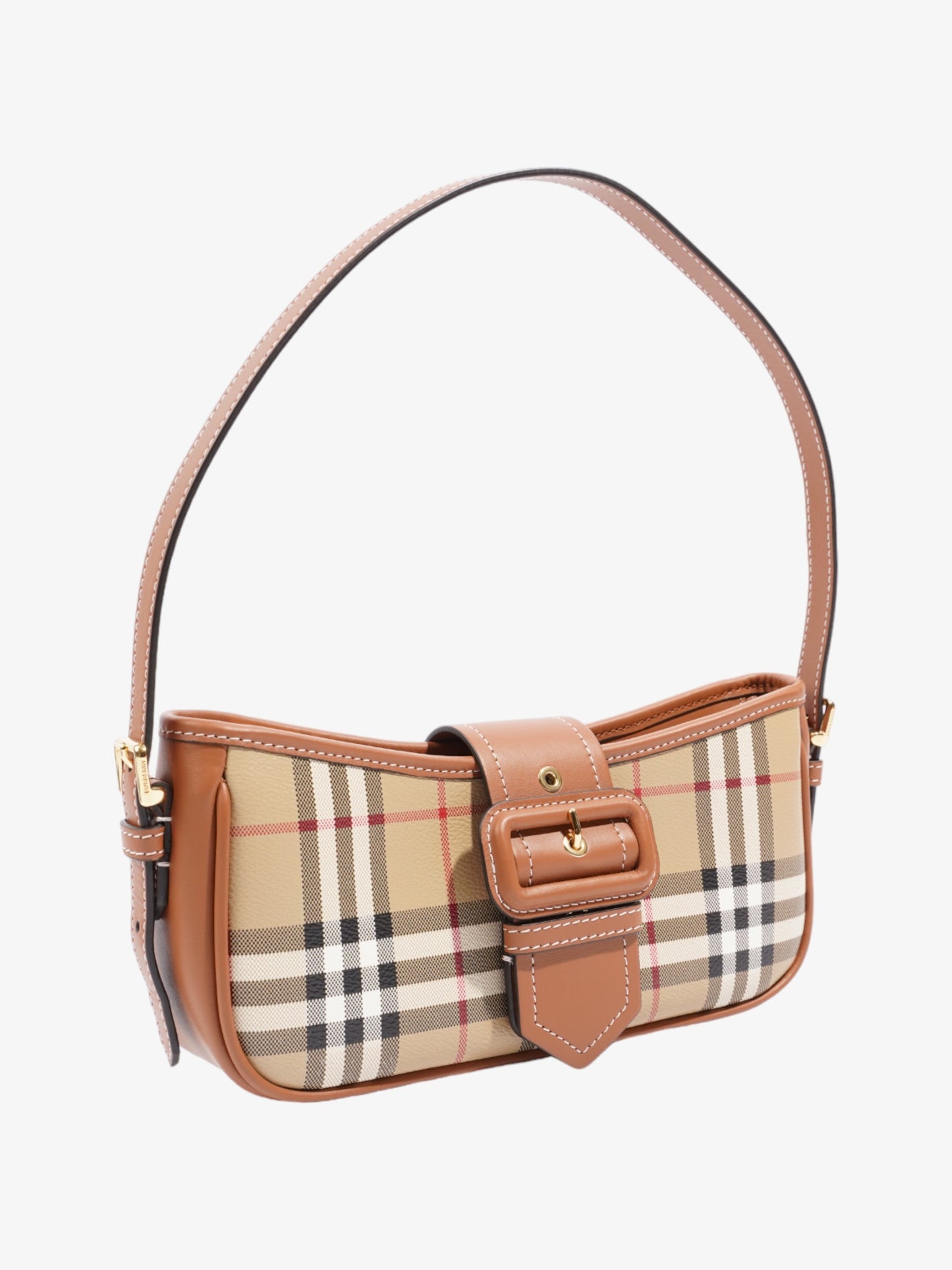 Burberry Sling Bag Vintage Check Polyurethane