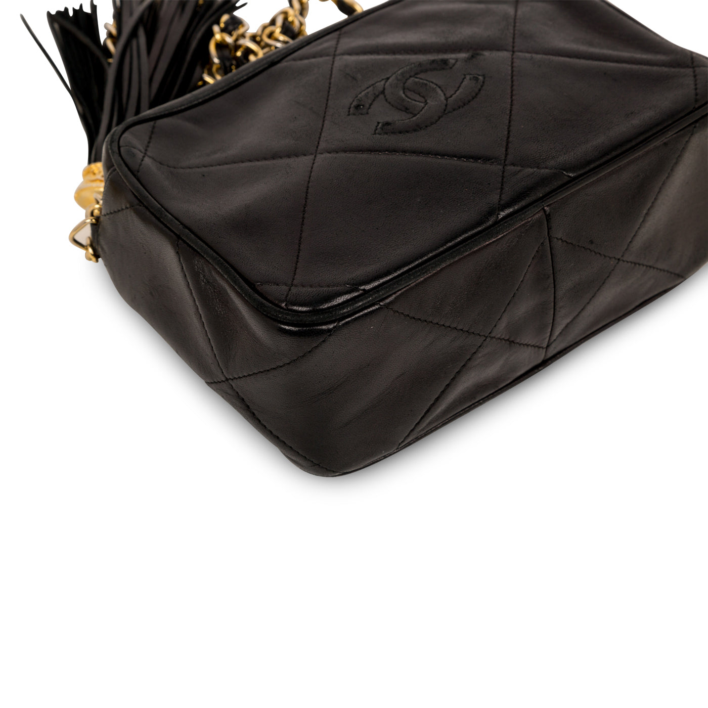 Chanel Vintage Lambskin Tassel Bag