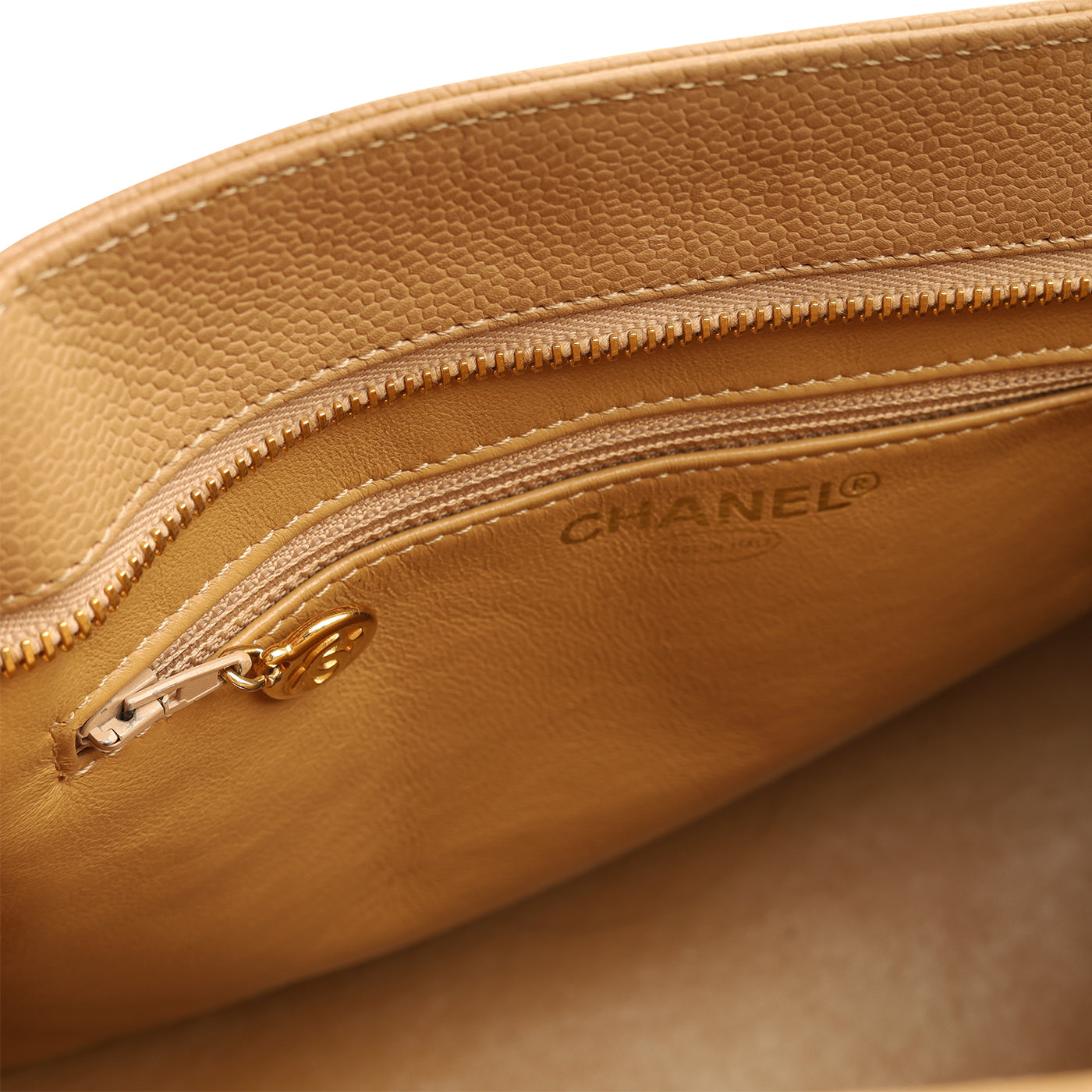 Chanel Vintage Medallion Tote - Beige