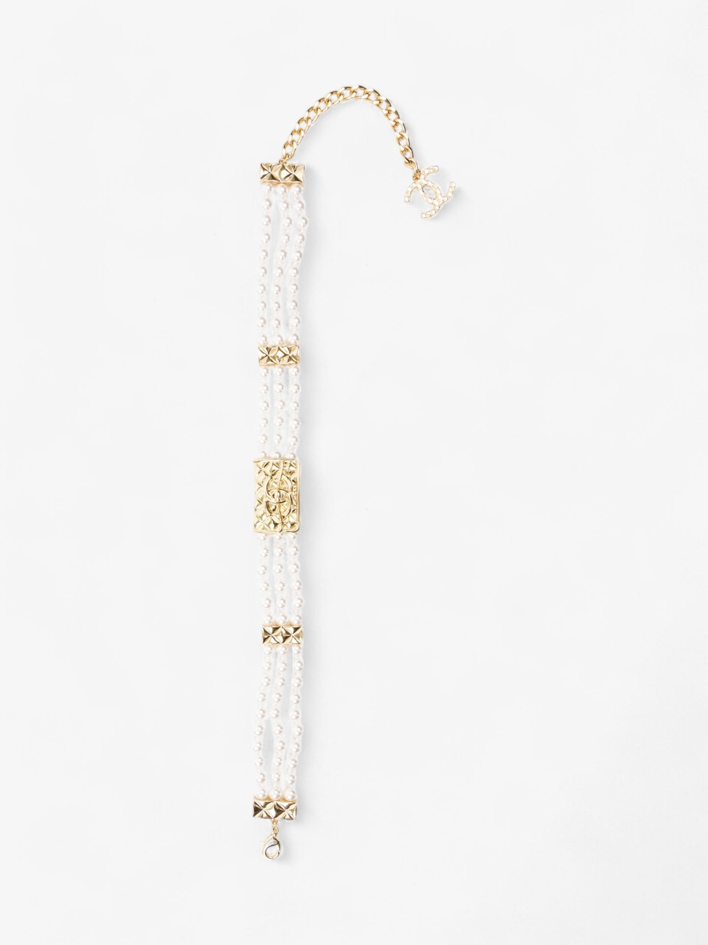 Chanel CC Pearl Chocker Pearl / Gold Faux Pearl
