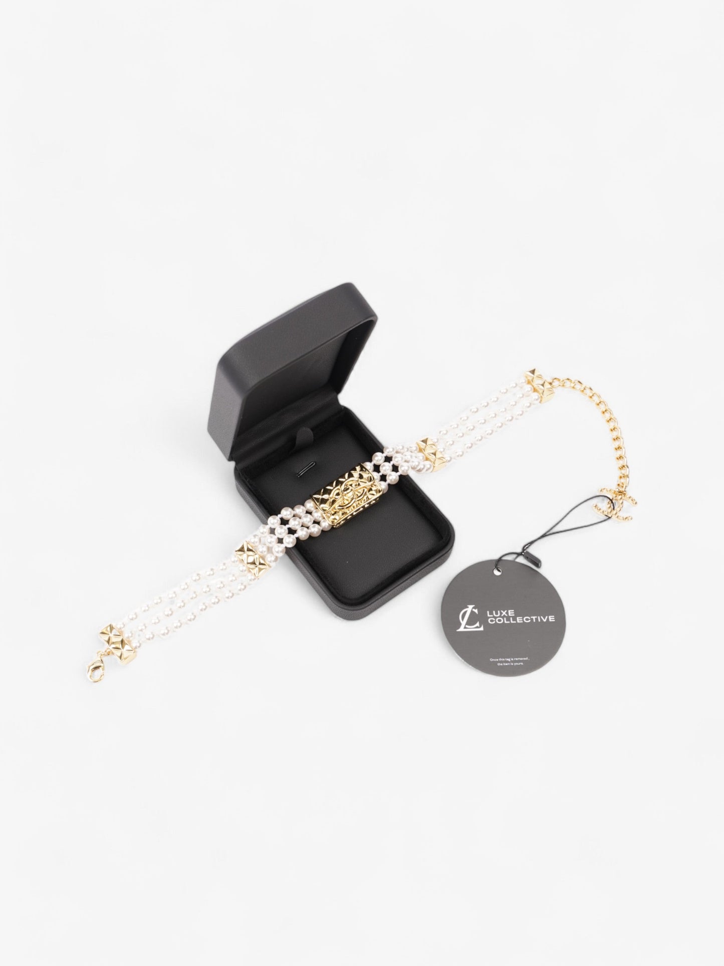 Chanel CC Pearl Chocker Pearl / Gold Faux Pearl