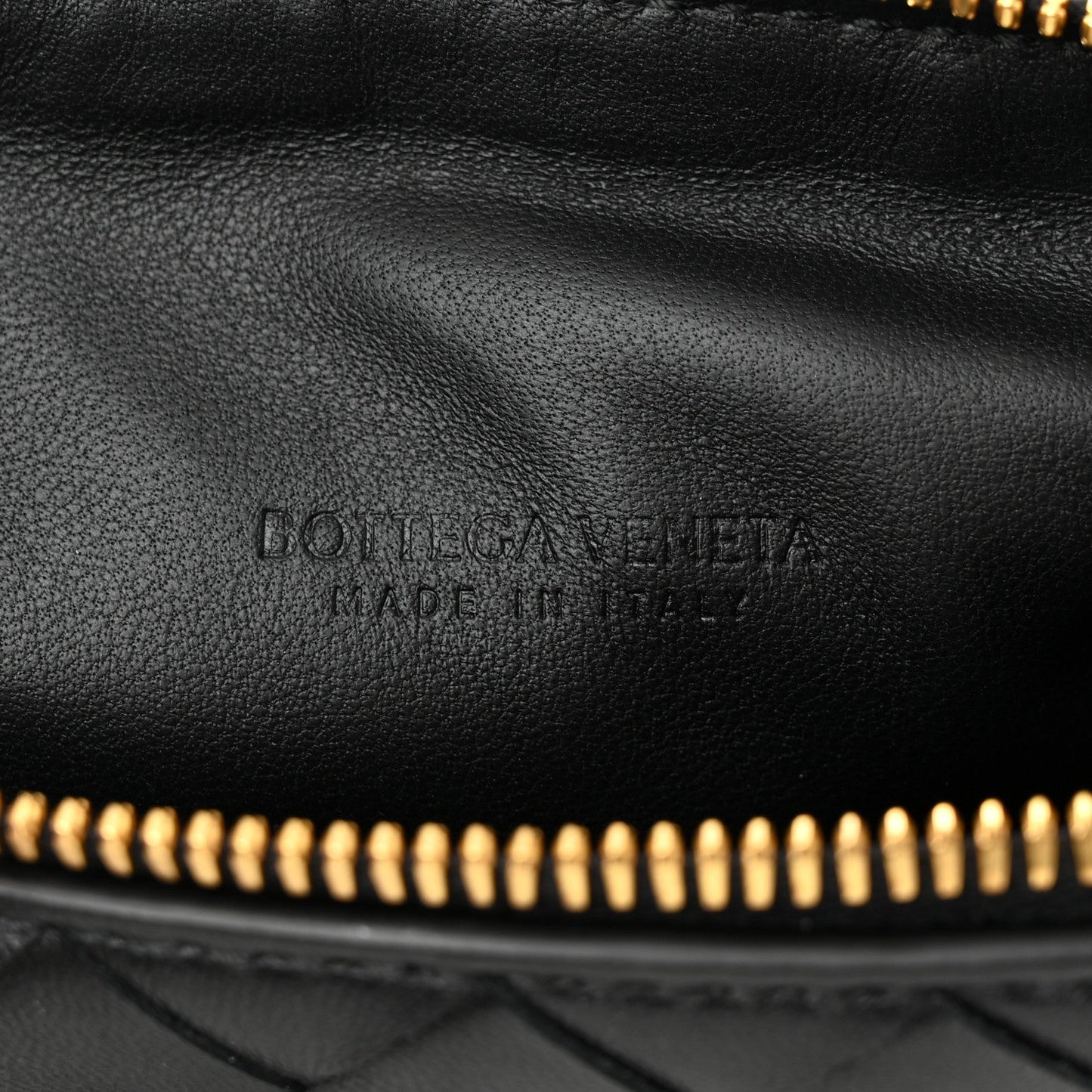 BOTTEGA VENETA CALFSKIN LEATHER INTRECCIATO MINI WALLACE BAG