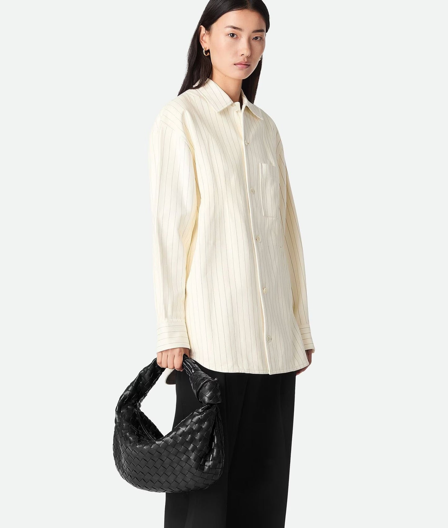 BOTTEGA VENETA JODIE KNOTTED INTRECCIATO LAMBSKIN LEATHER TOTE