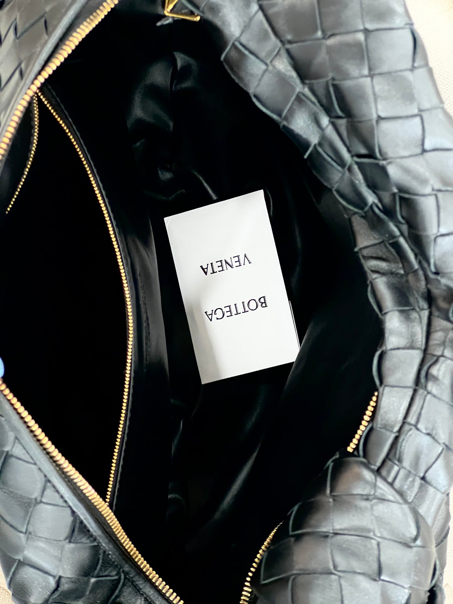 BOTTEGA VENETA JODIE KNOTTED INTRECCIATO LAMBSKIN LEATHER TOTE