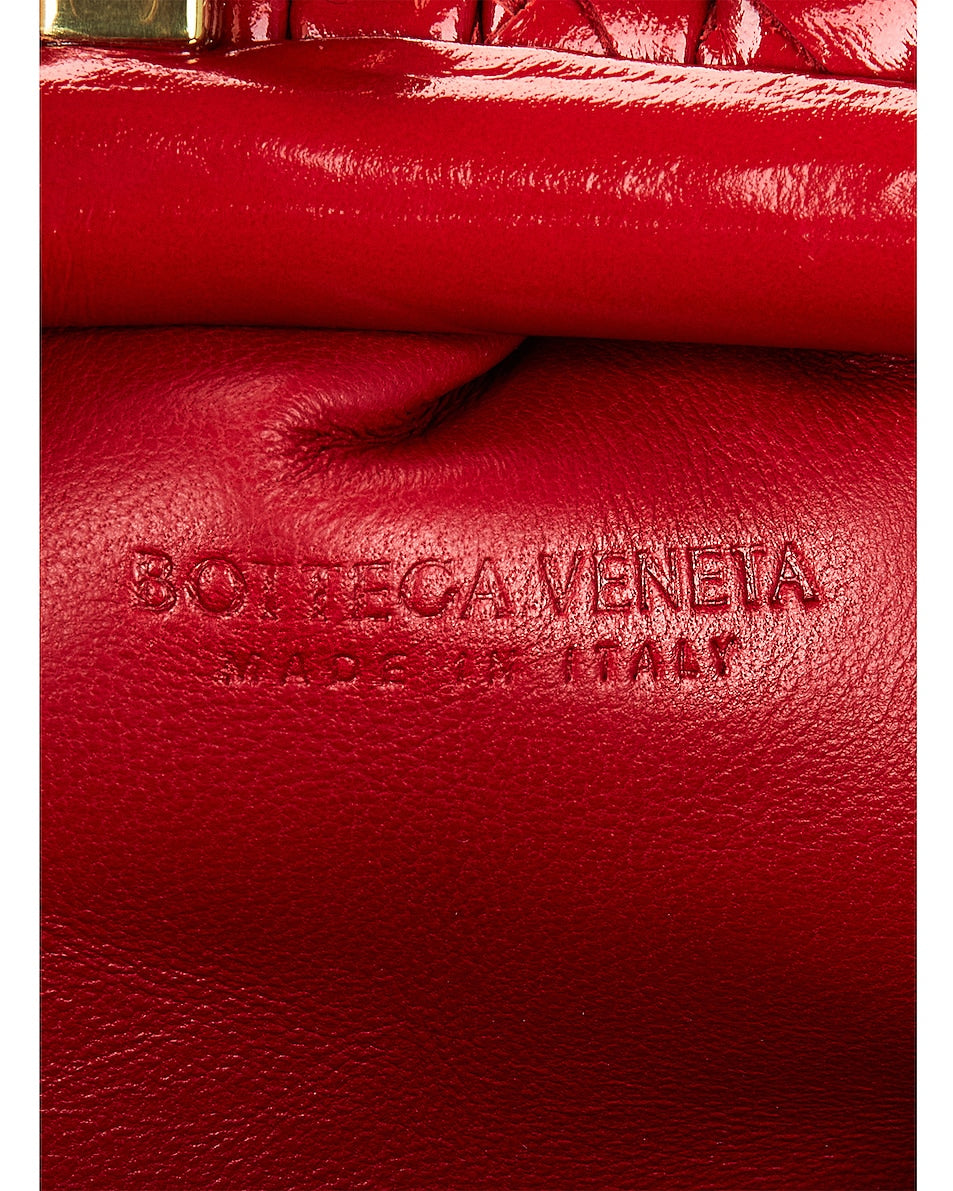 BOTTEGA VENETA MINI INTRECCIATO LEATHER CLUTCH CROSSBODY BAG