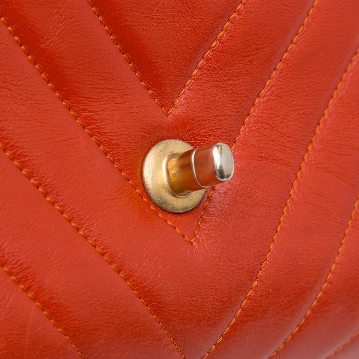 Chanel Small Lambskin Chevron Coco Top Handle Bag