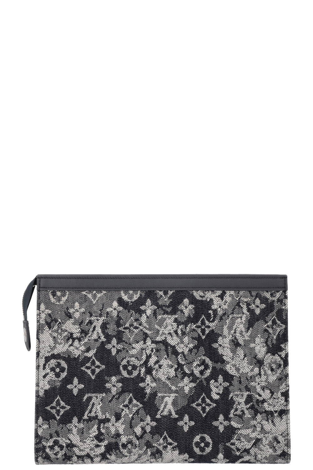 LOUIS VUTTON Tapestry Pochette MM Black White