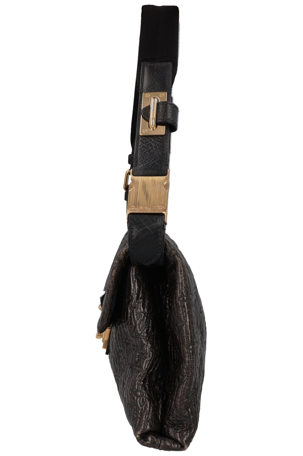 LOUIS VUITTON Motard Pochette Bag Metalassé Brown