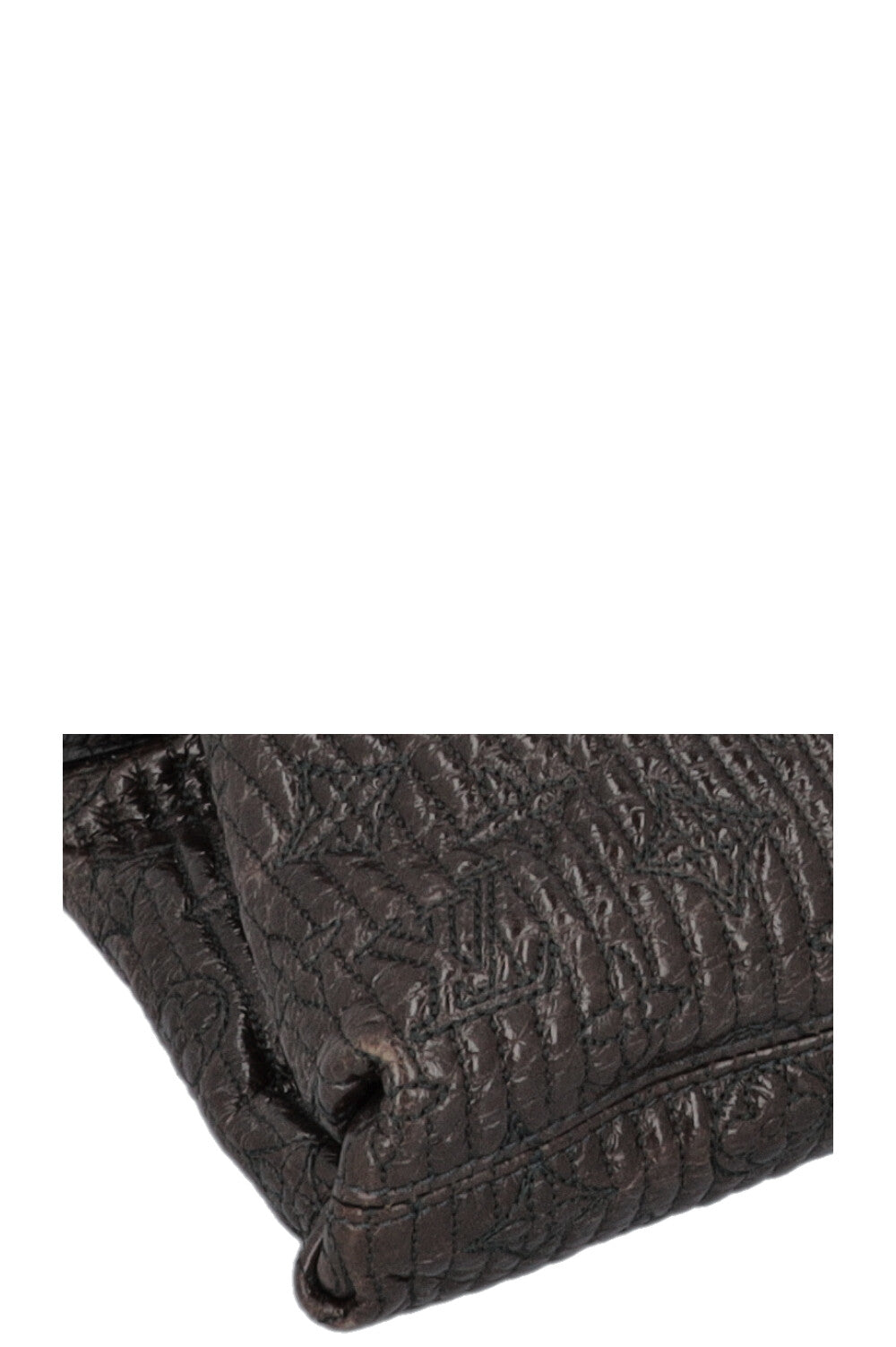 LOUIS VUITTON Motard Pochette Bag Metalassé Brown