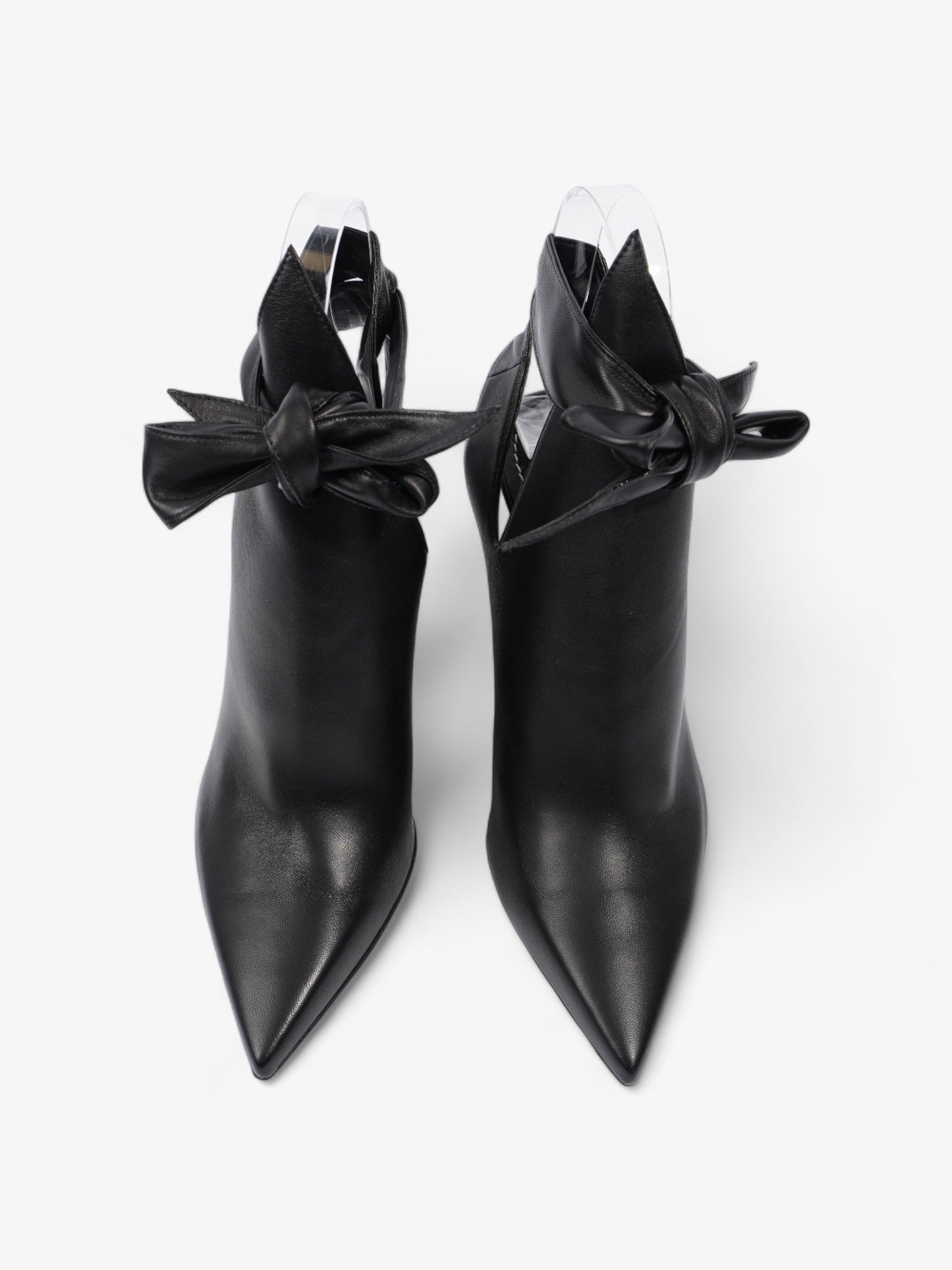 Burberry Leather Tie Pumps 100 Black Leather EU 35 UK 2