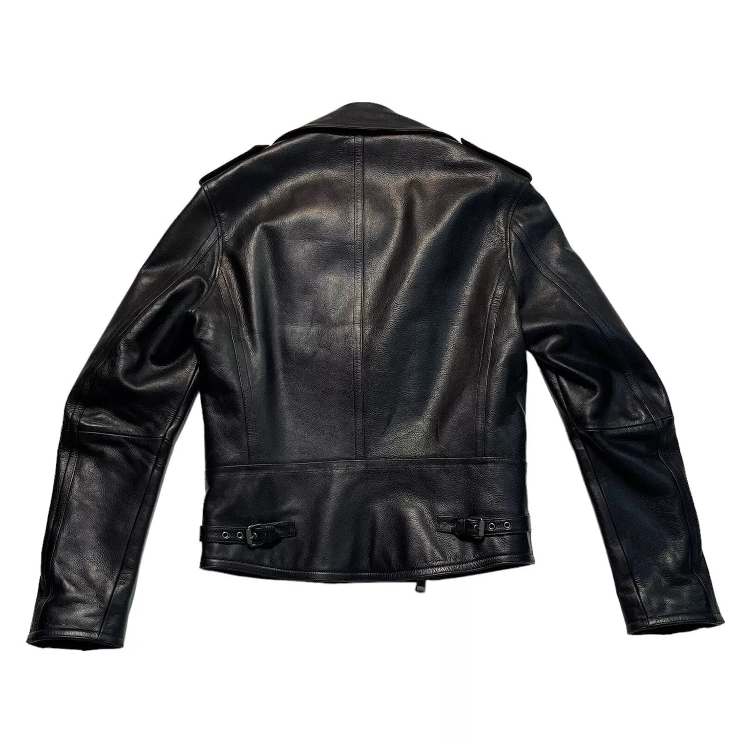 BURBERRY BRIT LEATHER BIKER RIDING MOTO JACKET