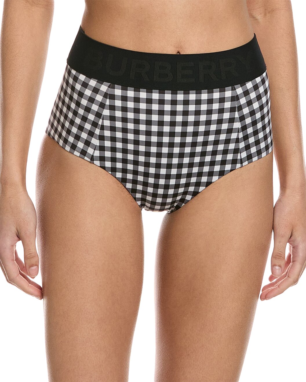 BURBERRY BETHANY LOGO TAPE GINGHAM BIKINI SET