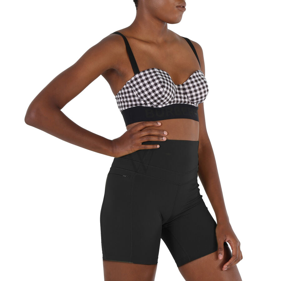 BURBERRY BETHANY LOGO TAPE GINGHAM BIKINI SET