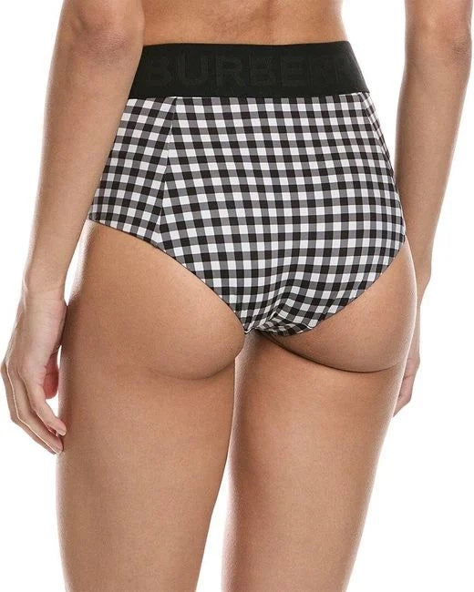 BURBERRY BETHANY LOGO TAPE GINGHAM BIKINI SET