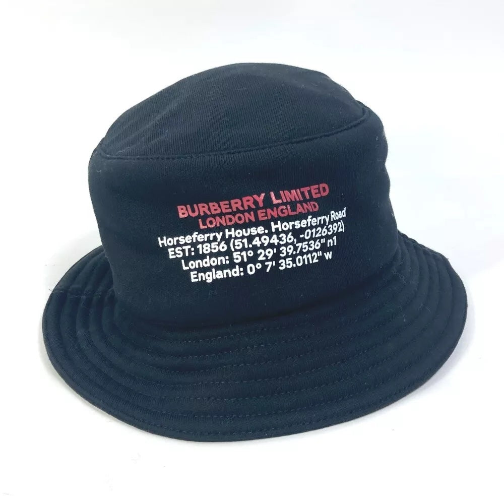 BURBERRY HORSEFERRY BOB HAT LOGO BUCKET HAT