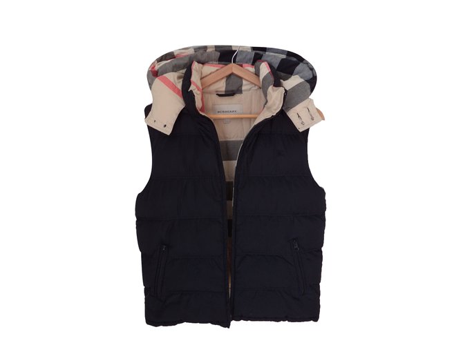 BURBERRY HOODED BRIT GILET