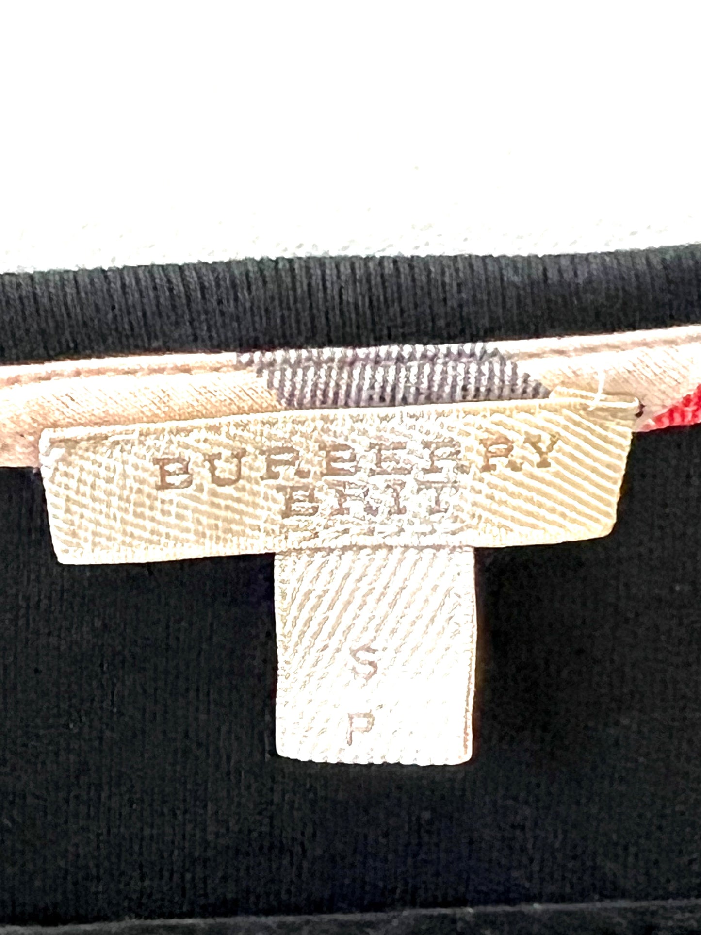 BURBERRY BRIT CUFF CHECK 3/4 SLEEVE SHIRT