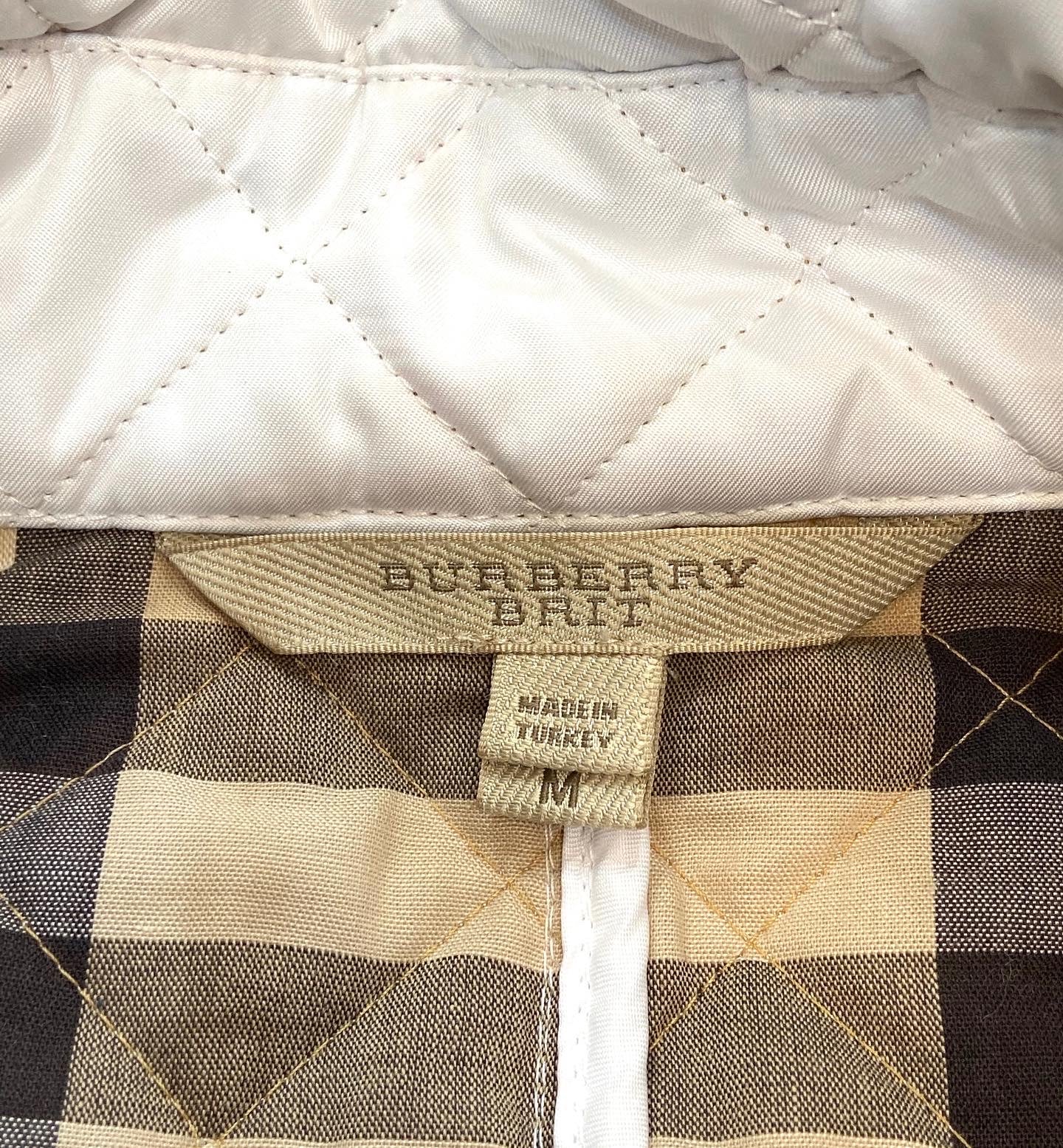 BURBERRY BRIT DIAMOND QUILTED NOVA CHECK JACKET