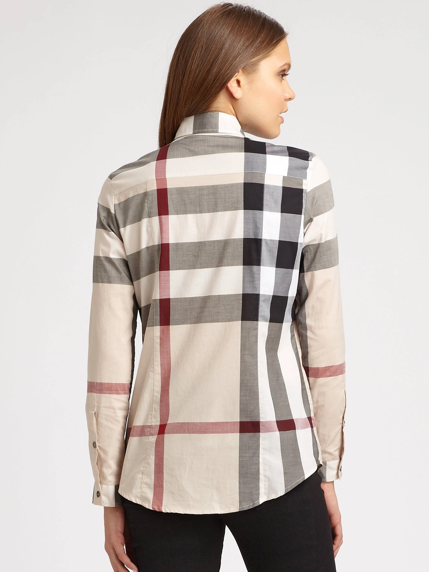 BURBERRY BRIT VINTAGE CHECK BUTTON DOWN SHIRT