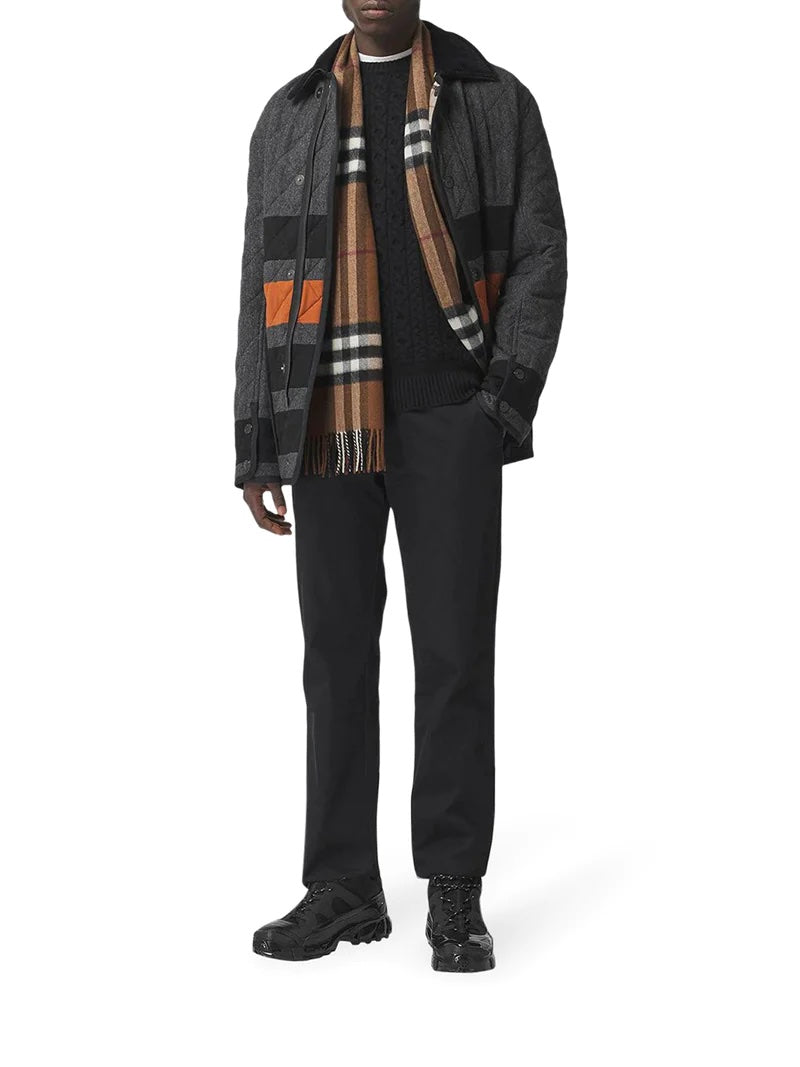 BURBERRY OVERSIZED CHECK SCARF