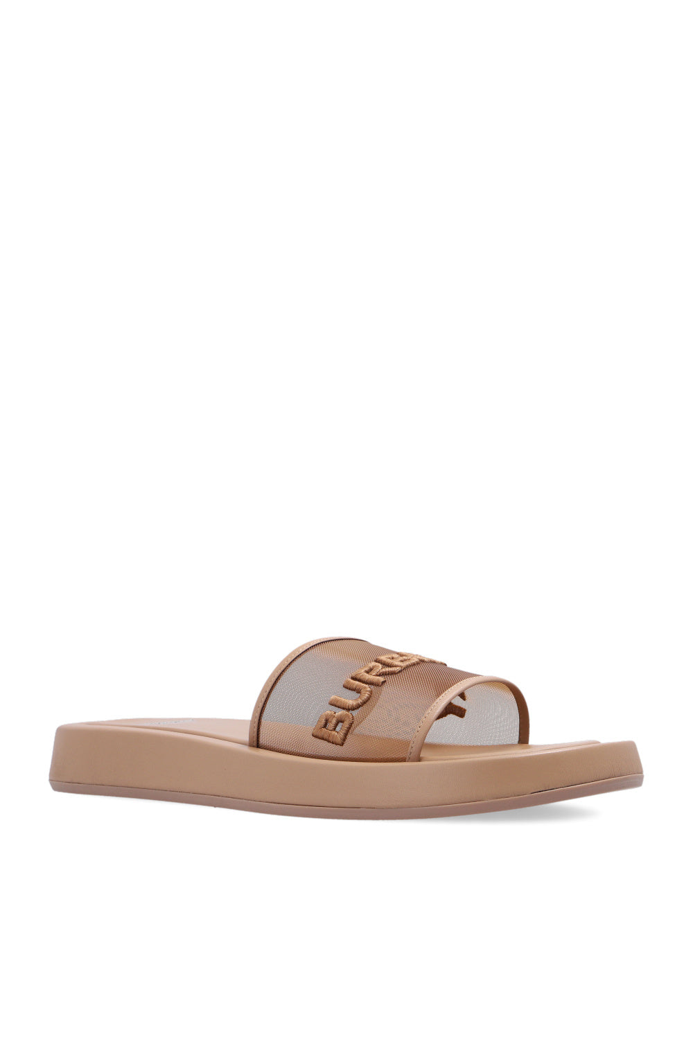BURBERRY LOGO BUCKINGHAM PLATFORM SLIDES