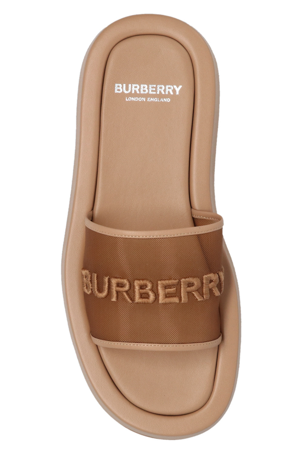BURBERRY LOGO BUCKINGHAM PLATFORM SLIDES