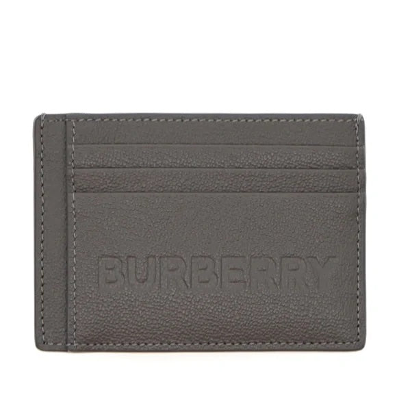 BURBERRY CHASE LEATHER CARD HOLDER MONEY CLIP WALLET