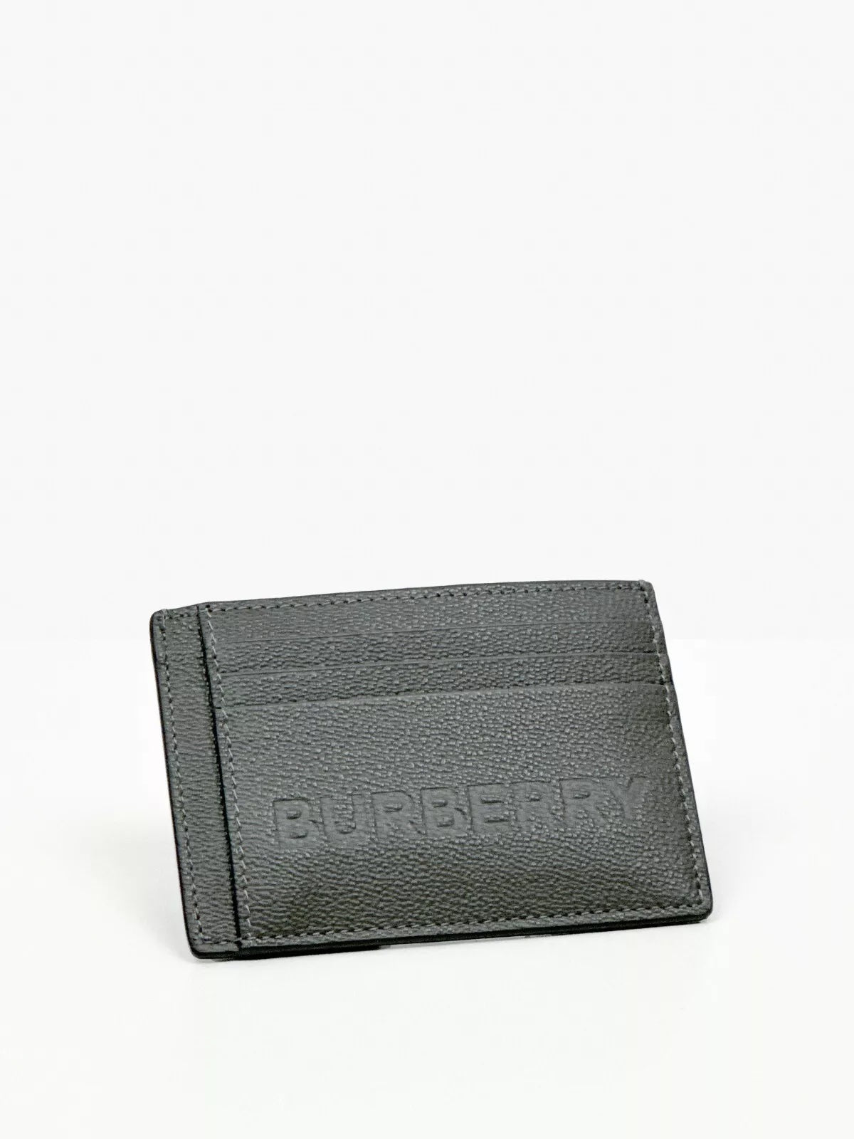 BURBERRY CHASE LEATHER CARD HOLDER MONEY CLIP WALLET