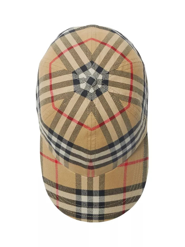 BURBERRY HOUSE CHECK COTTON UNISEX BASEBALL CAP