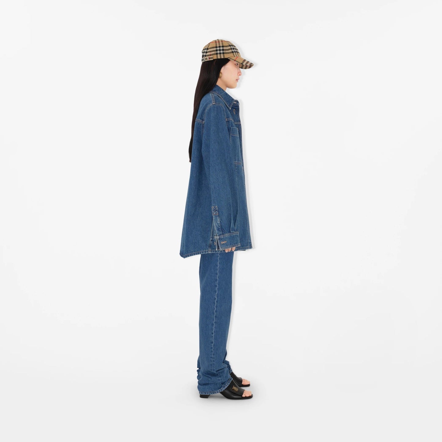 BURBERRY HOUSE CHECK COTTON UNISEX BASEBALL CAP