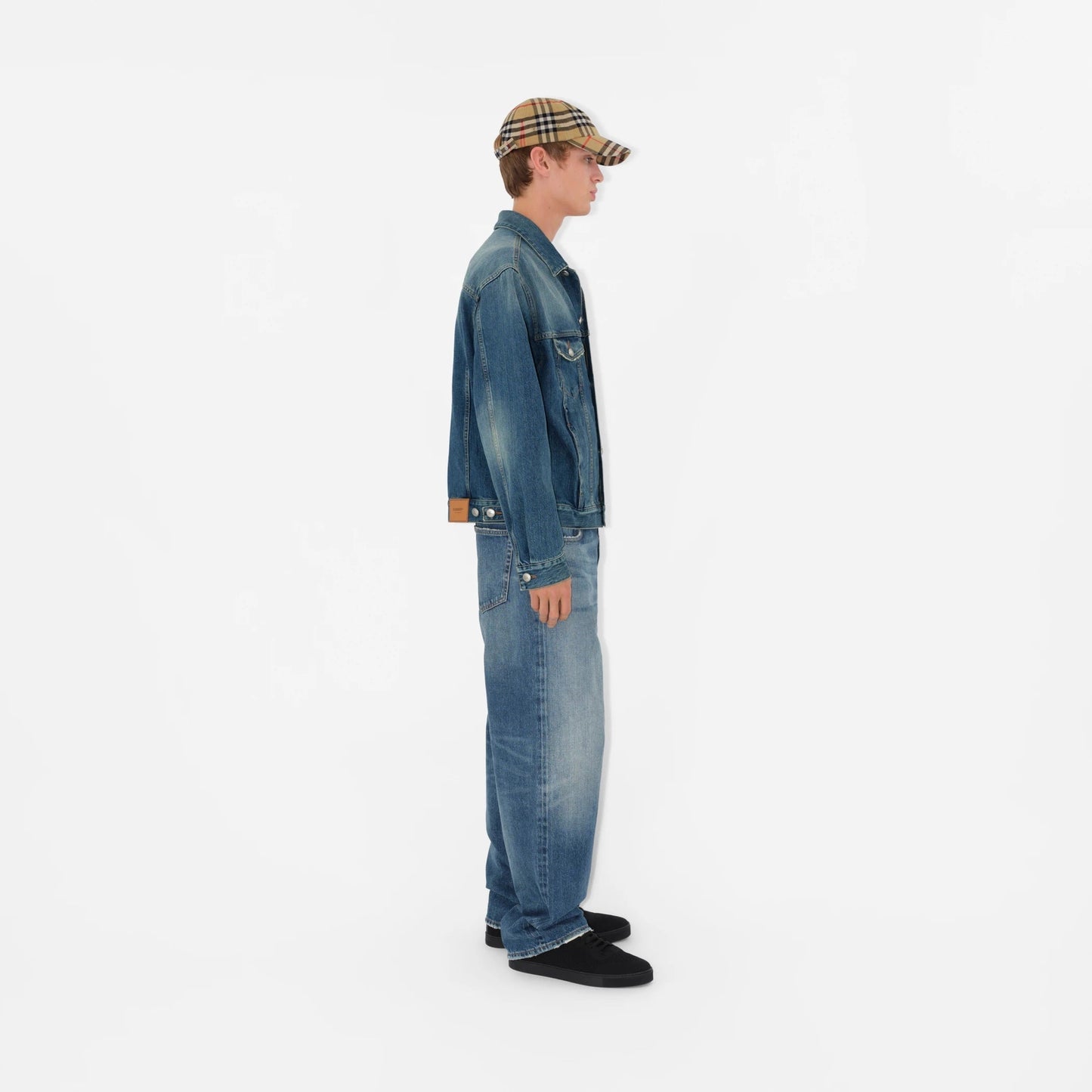 BURBERRY HOUSE CHECK COTTON UNISEX BASEBALL CAP