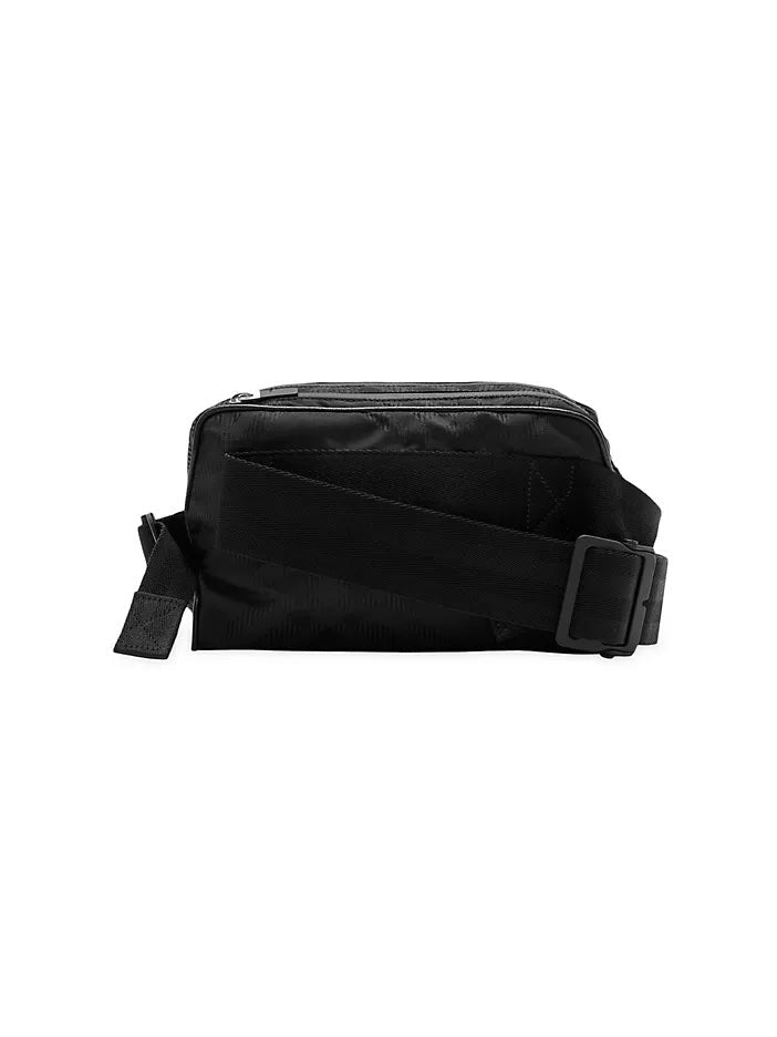 BURBERRY CHECK JACQUARD BELT BAG
