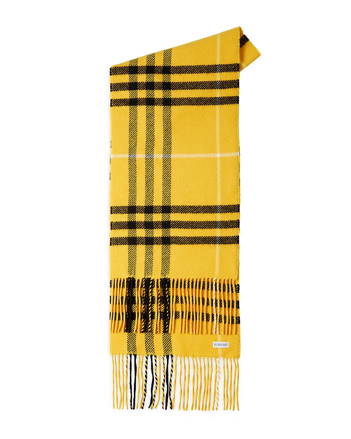 BURBERRY CHECK WOOL & CASHMERE SCARF