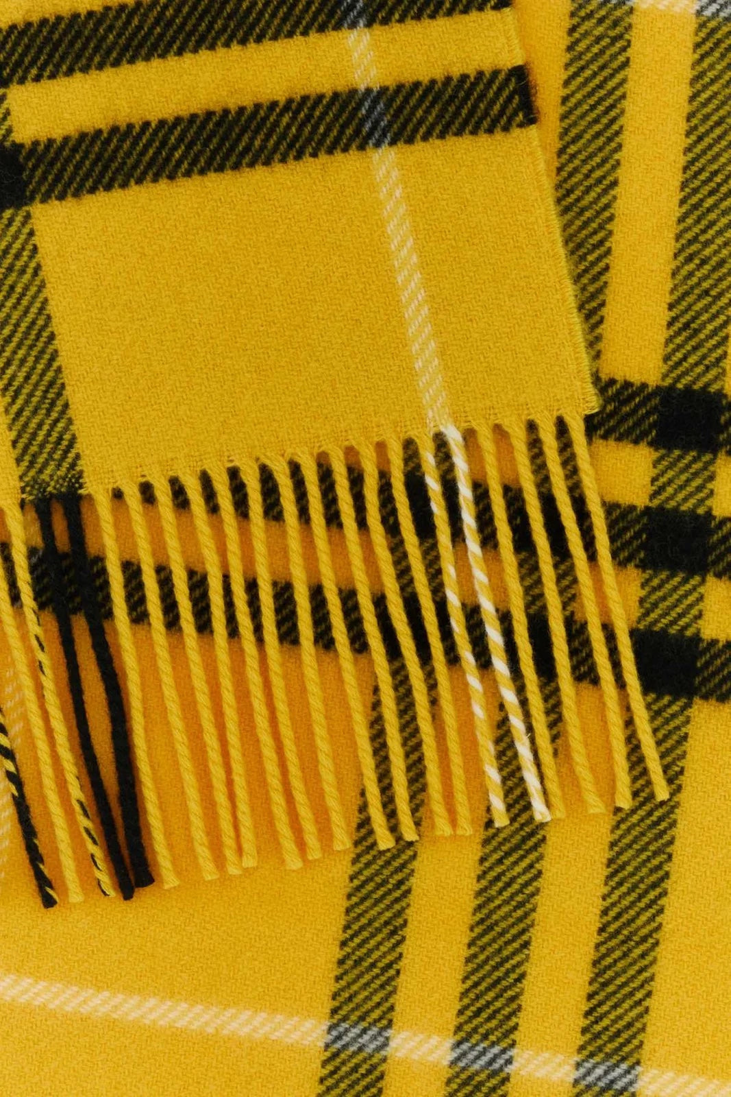 BURBERRY CHECK WOOL & CASHMERE SCARF
