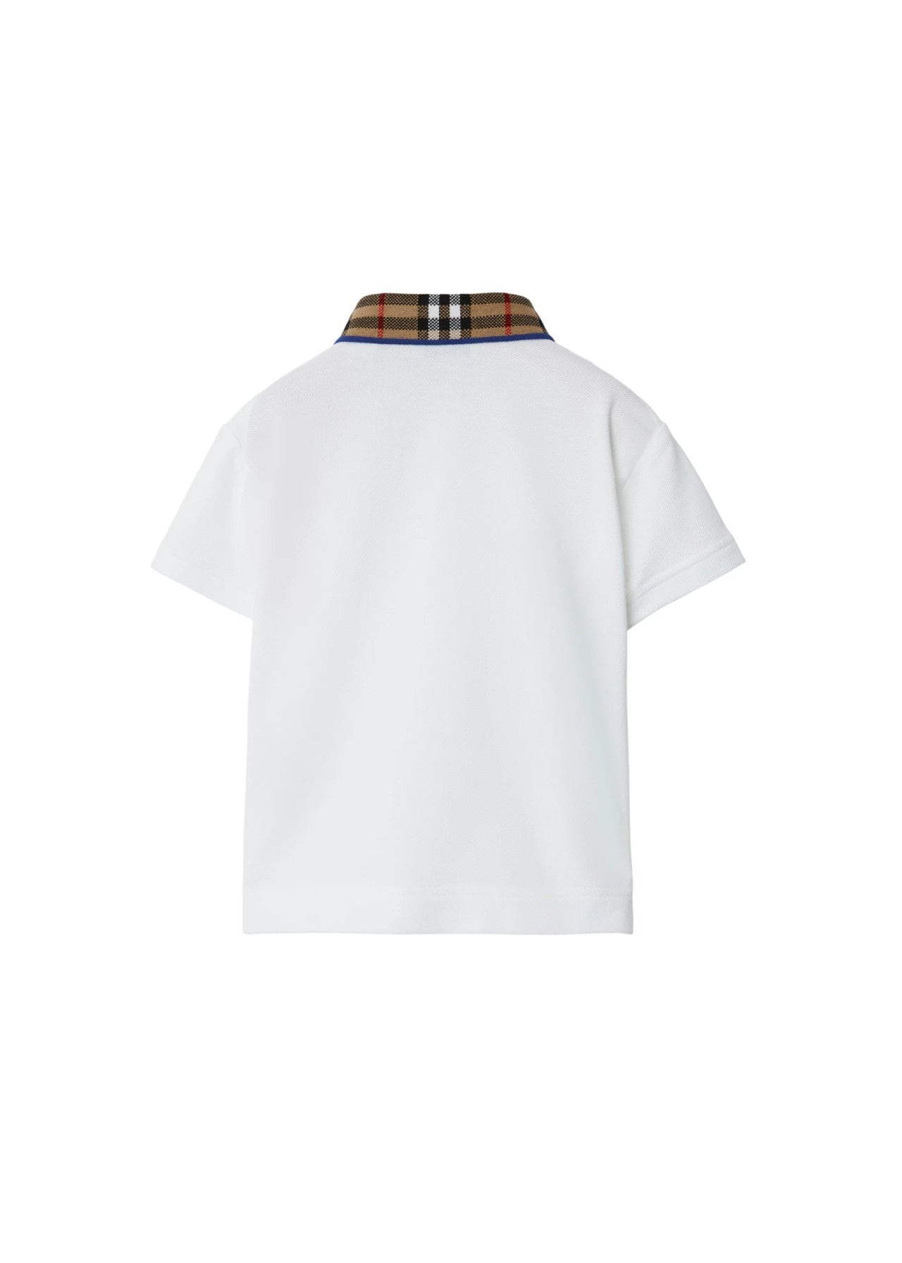BURBERRY KIDS NOVA CHECK COLLAR POLO SHIRT
