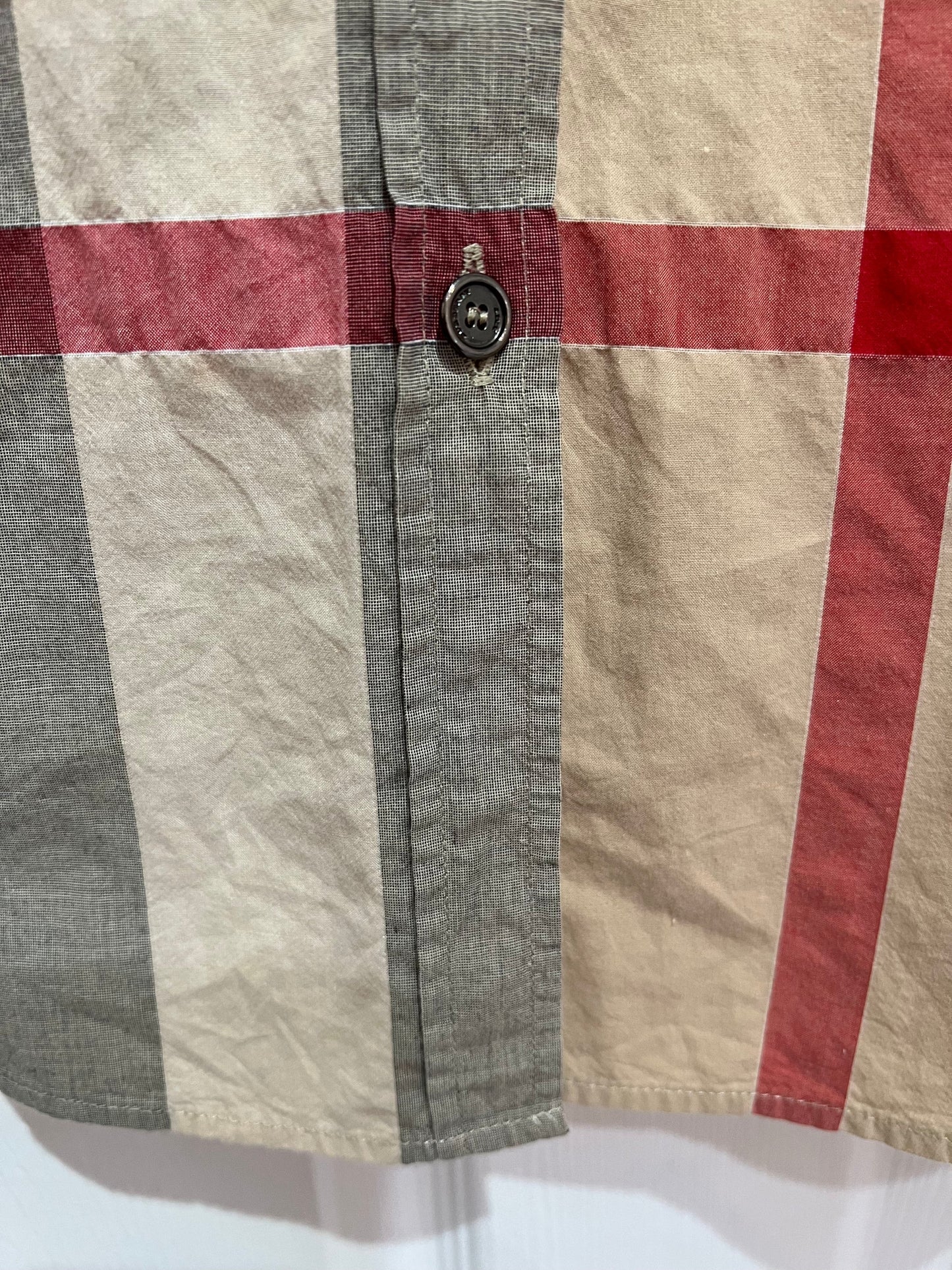 BURBERRY BRIT VINTAGE CHECK BUTTON DOWN SHIRT