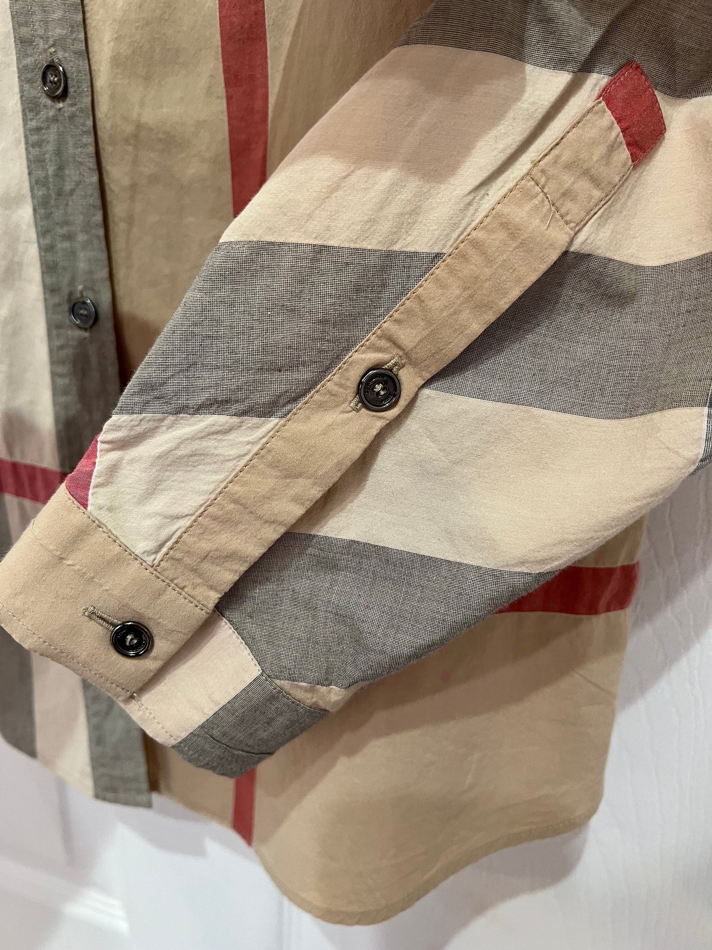 BURBERRY BRIT VINTAGE CHECK BUTTON DOWN SHIRT