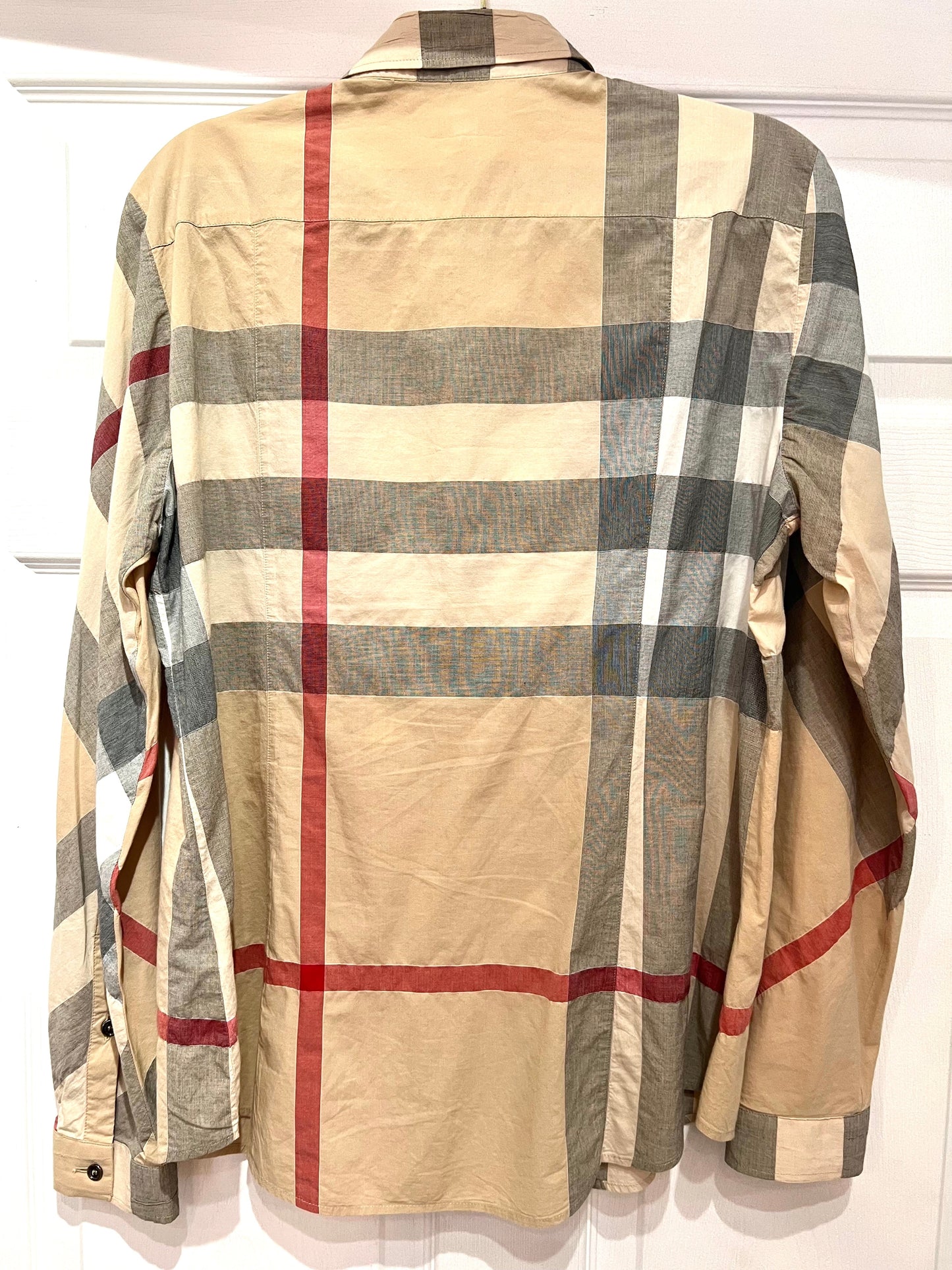 BURBERRY BRIT VINTAGE CHECK BUTTON DOWN SHIRT