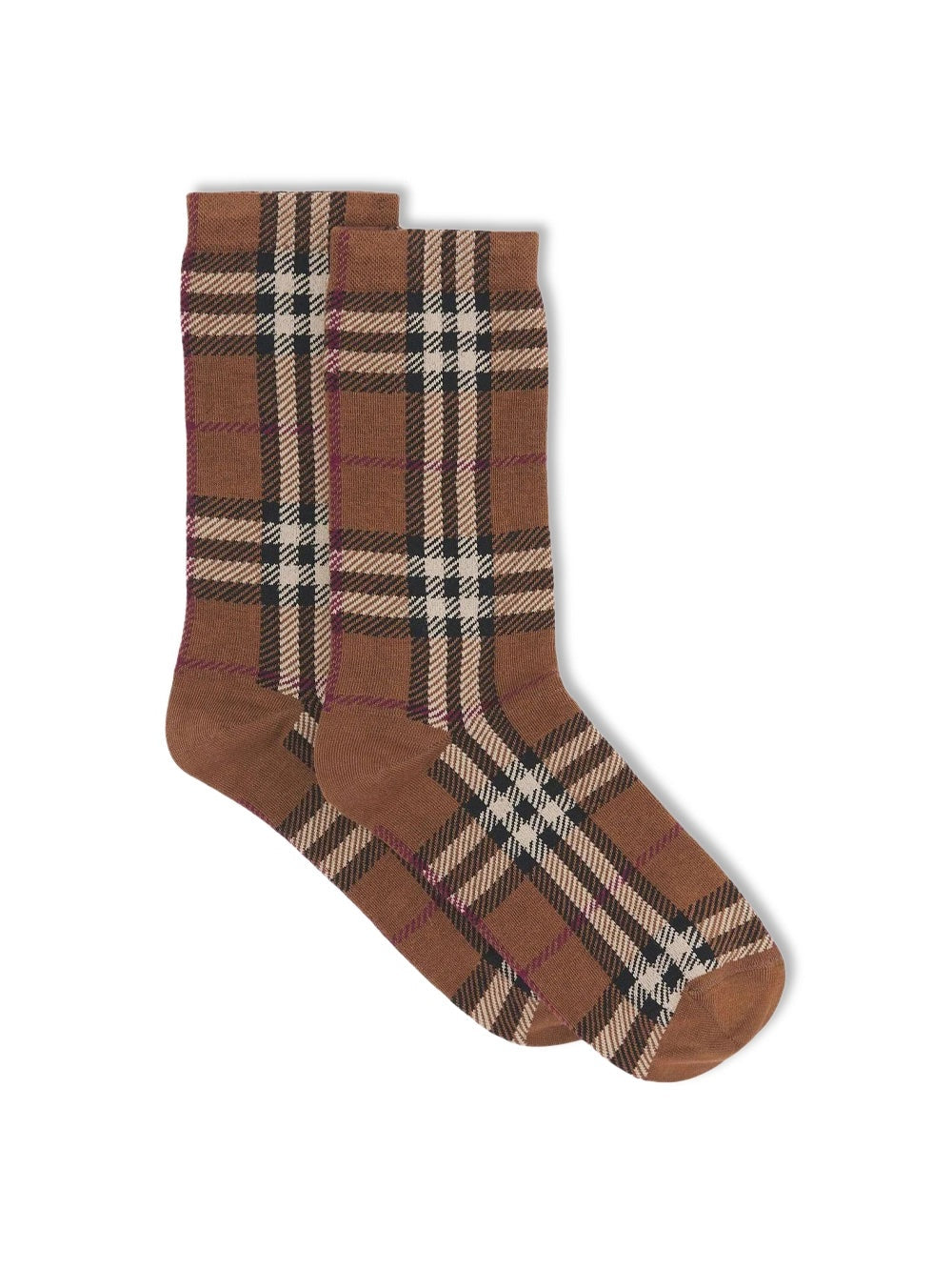 BURBERRY COTTON CASHMERE BIRCH CHECK SOCKS