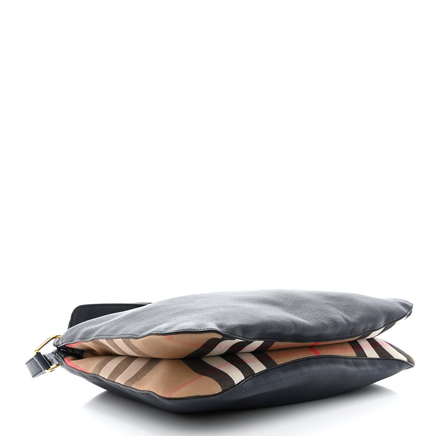 BURBERRY DERBY HOUSE CHECK CORNWALL CALFSKIN LEATHER HOBO BAG