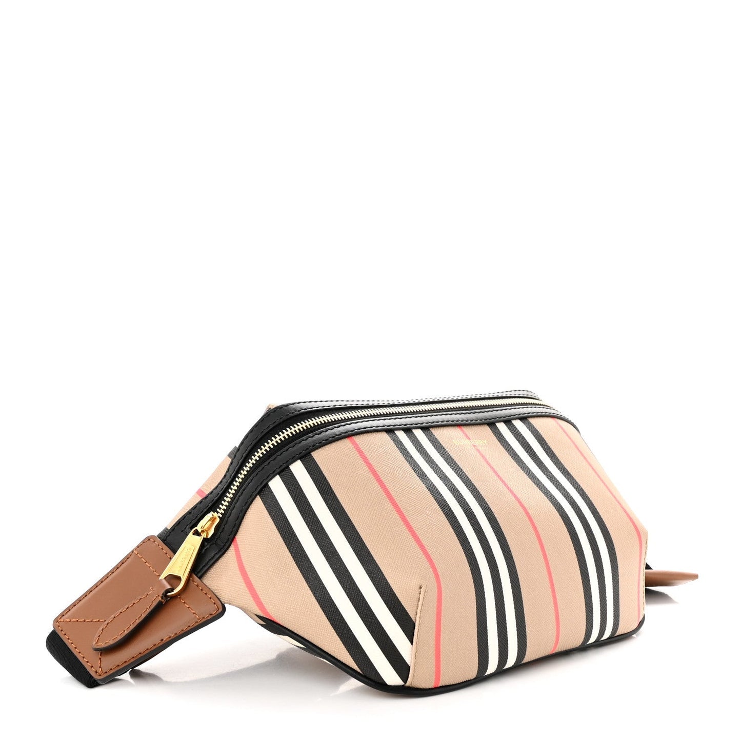 BURBERRY SONNY ICON STRIPE E-CANVAS BELT BAG