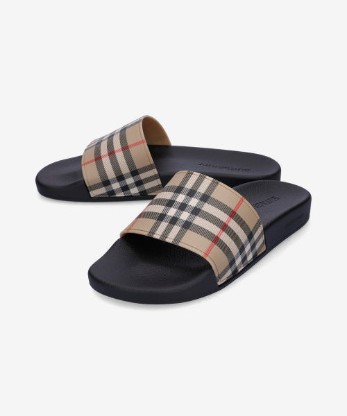 BURBERRY FURLEY VINTAGE CHECK MEN'S  SLIDES