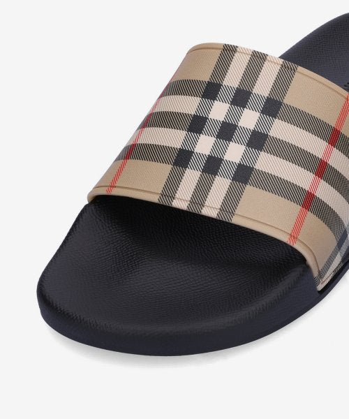 BURBERRY FURLEY VINTAGE CHECK MEN'S  SLIDES