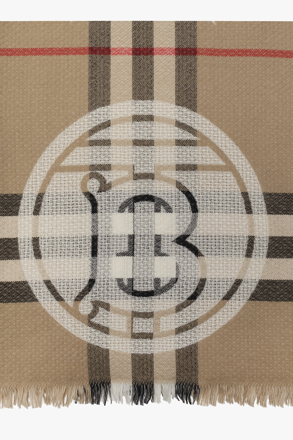 BURBERRY GIANT CHECK CASHMERE BLEND SCARF